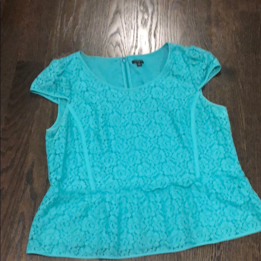 Peplum lace shirt